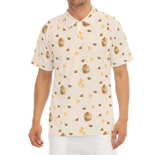 Sweet Hunny Pot & Bees - Men's Polo Shirt