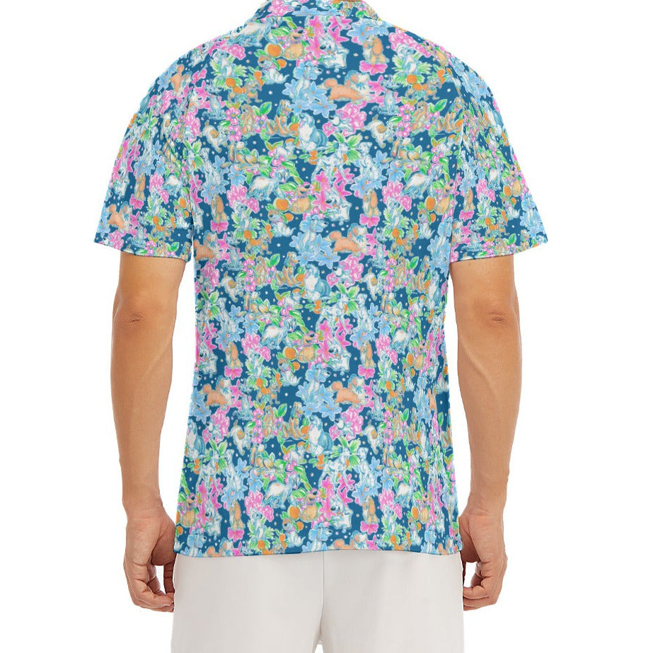 Tropical Paws & Petals - Beloved Dogs - Men's Polo Shirt