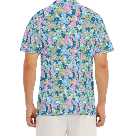 Tropical Paws & Petals - Beloved Dogs - Men's Polo Shirt