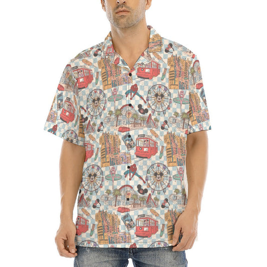 Revamped DCA - Men's Hawaiian Button Up Shirt