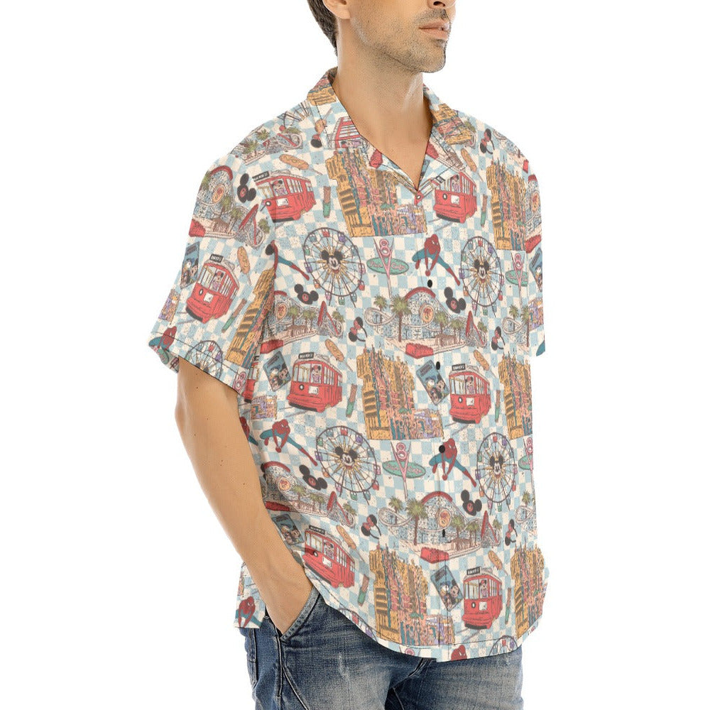 Revamped DCA - Men's Hawaiian Button Up Shirt