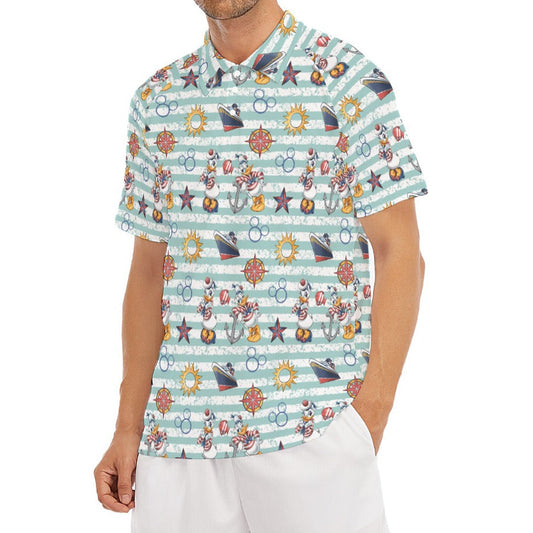 Sailor Duo on Deck - Men's Polo Shirt