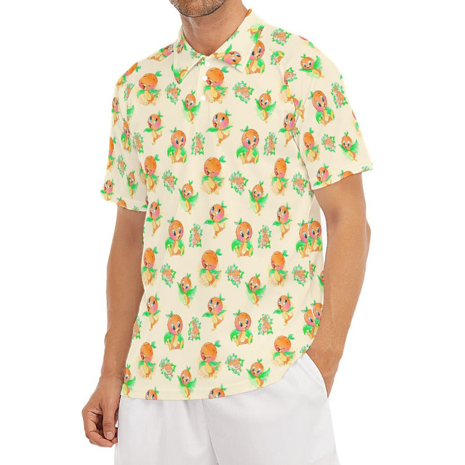 Citrus Charm Bird - Men's Polo Shirt