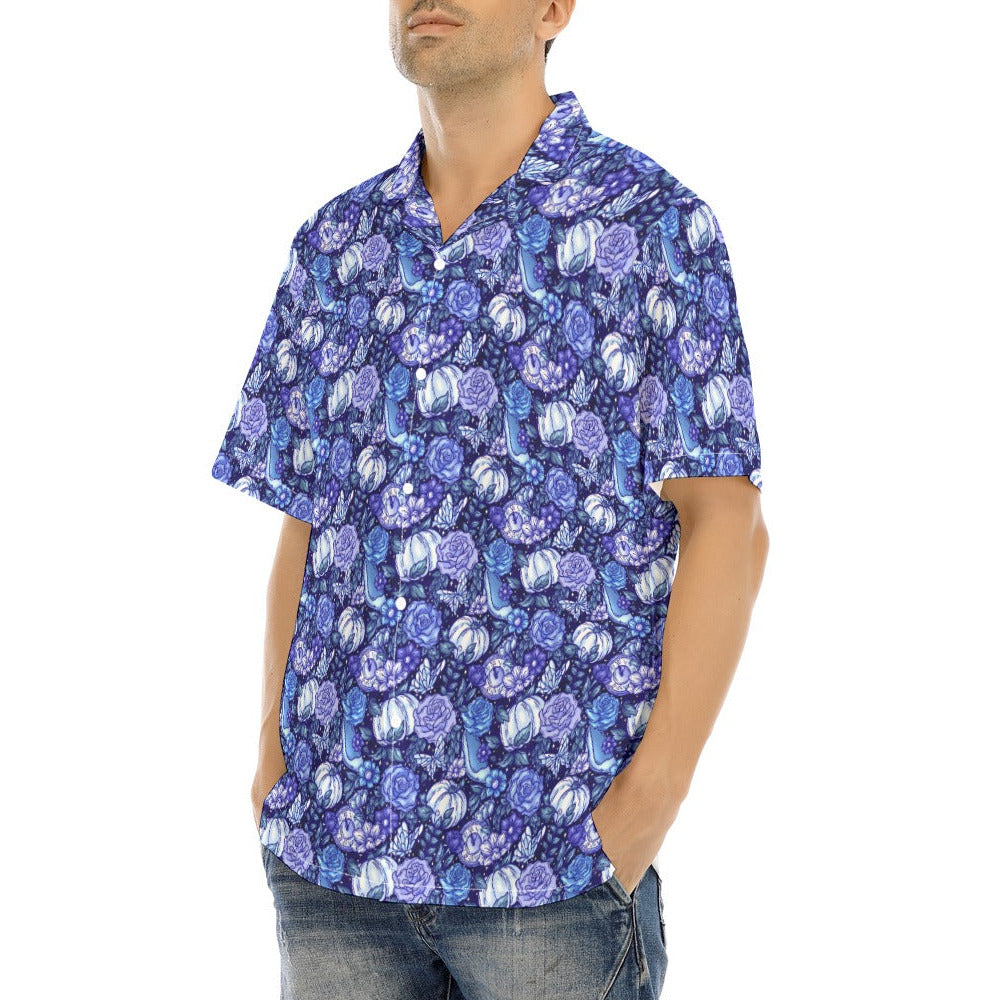 Fairytale Florals – Royal Ball - Men's Hawaiian Button Up Shirt