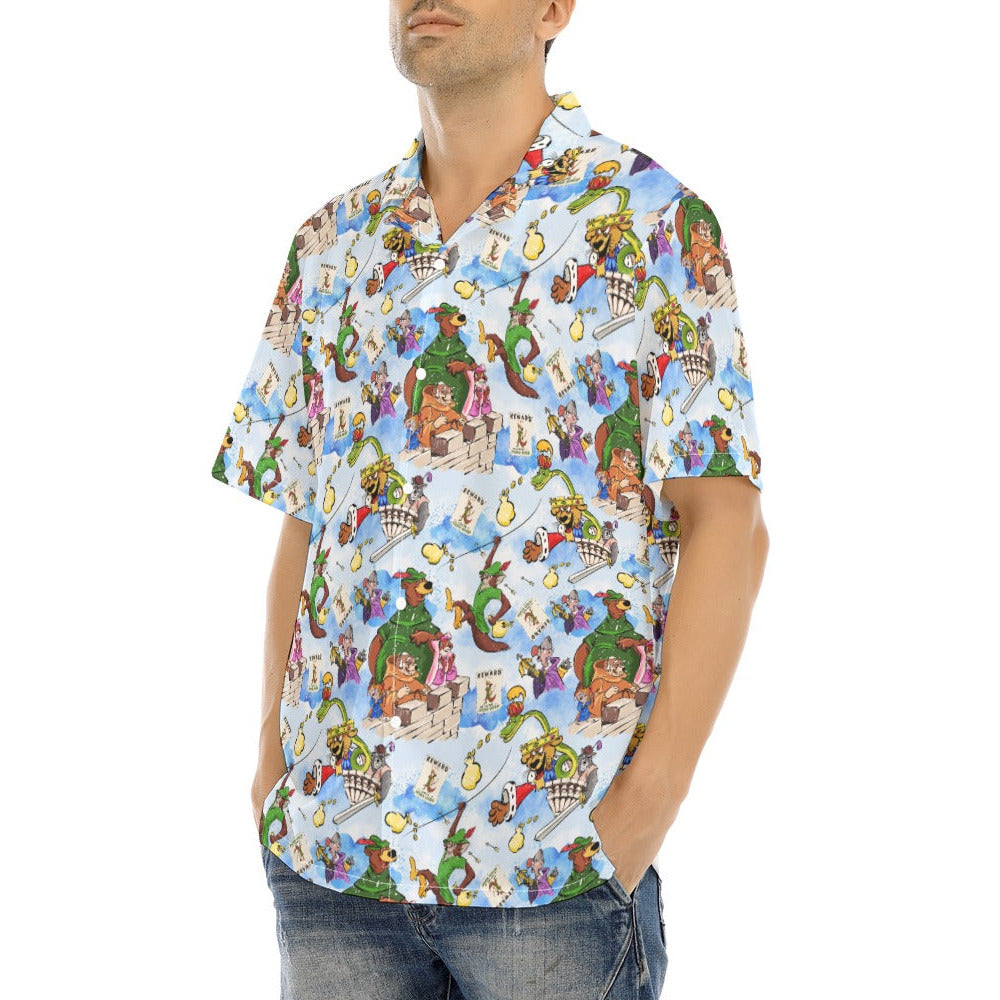 Robin Hood Adventure - Men's Hawaiian Button Up Shirt