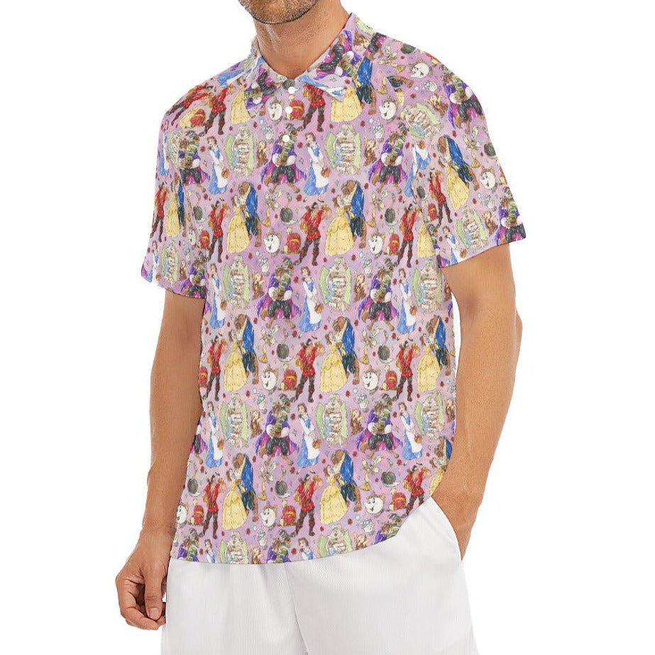 Enchanted Tale Sketch - Men's Polo Shirt