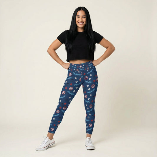 American Superhero - Women's Yoga Leggings