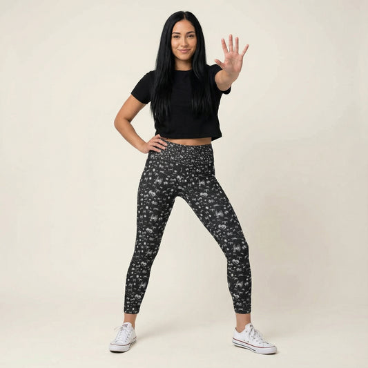 Epic Space Battle Ships - Women's Yoga Leggings