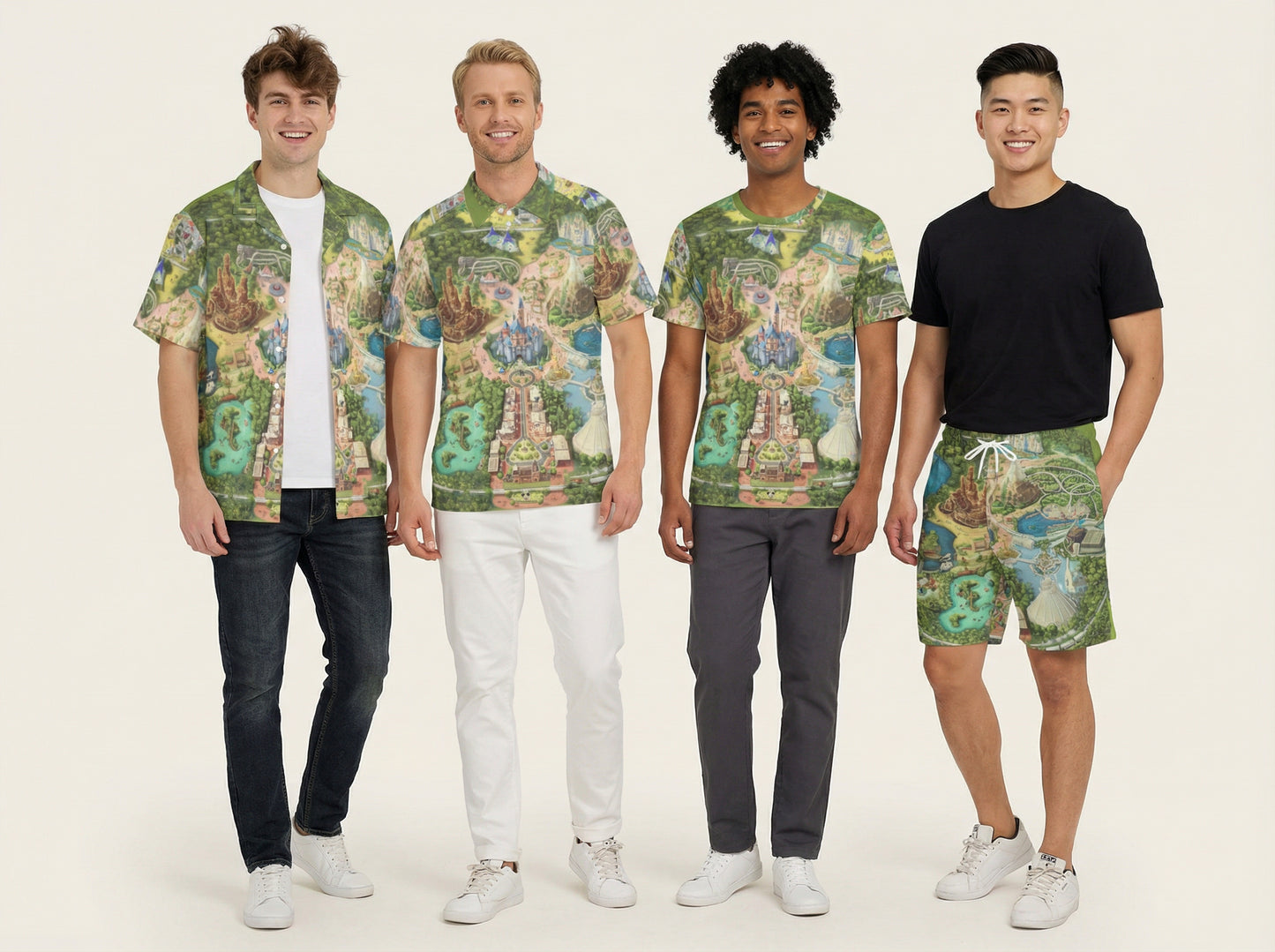 Colorful Theme Park Map