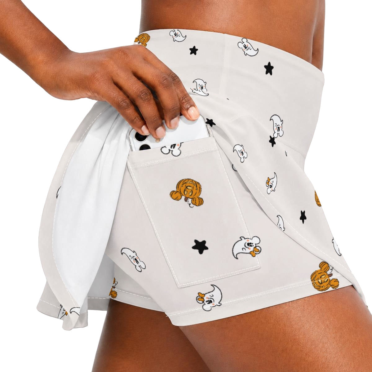Tiny Boo Crew - Women’s Athletic Skater Skort with Pockets
