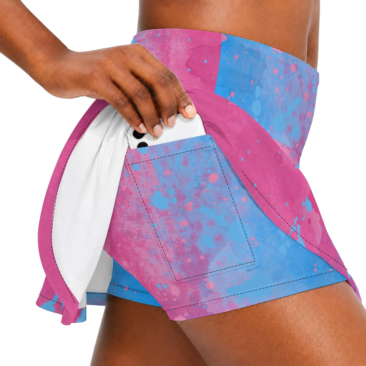 Pink or Blue Fairytale Dress - Women’s Athletic Skater Skort with Pockets