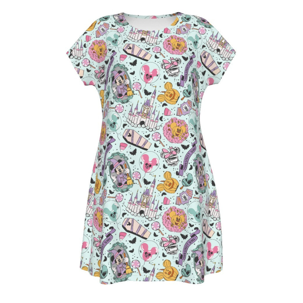 Pastel Spooky Party - Women's T-Shirt Dress