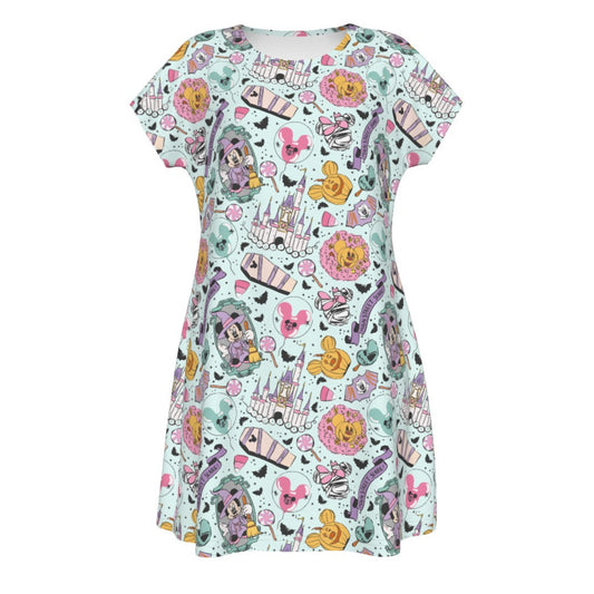 Pastel Spooky Party - Women's T-Shirt Dress