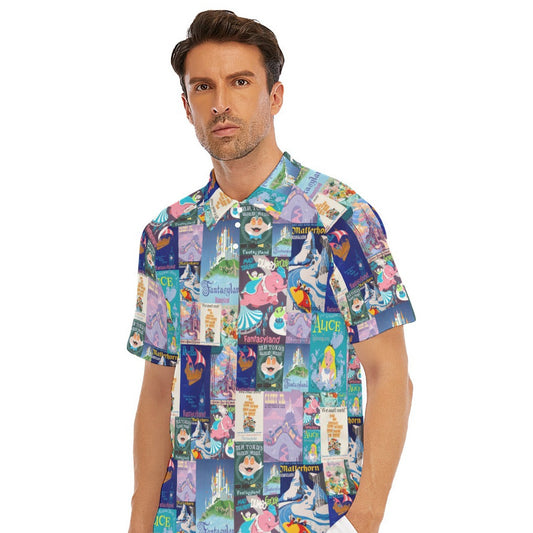 Vintage Fantasy Ride Posters - Men's Polo Shirt