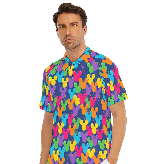 Bright Mouse Ear Balloons - Men's Polo Shirt