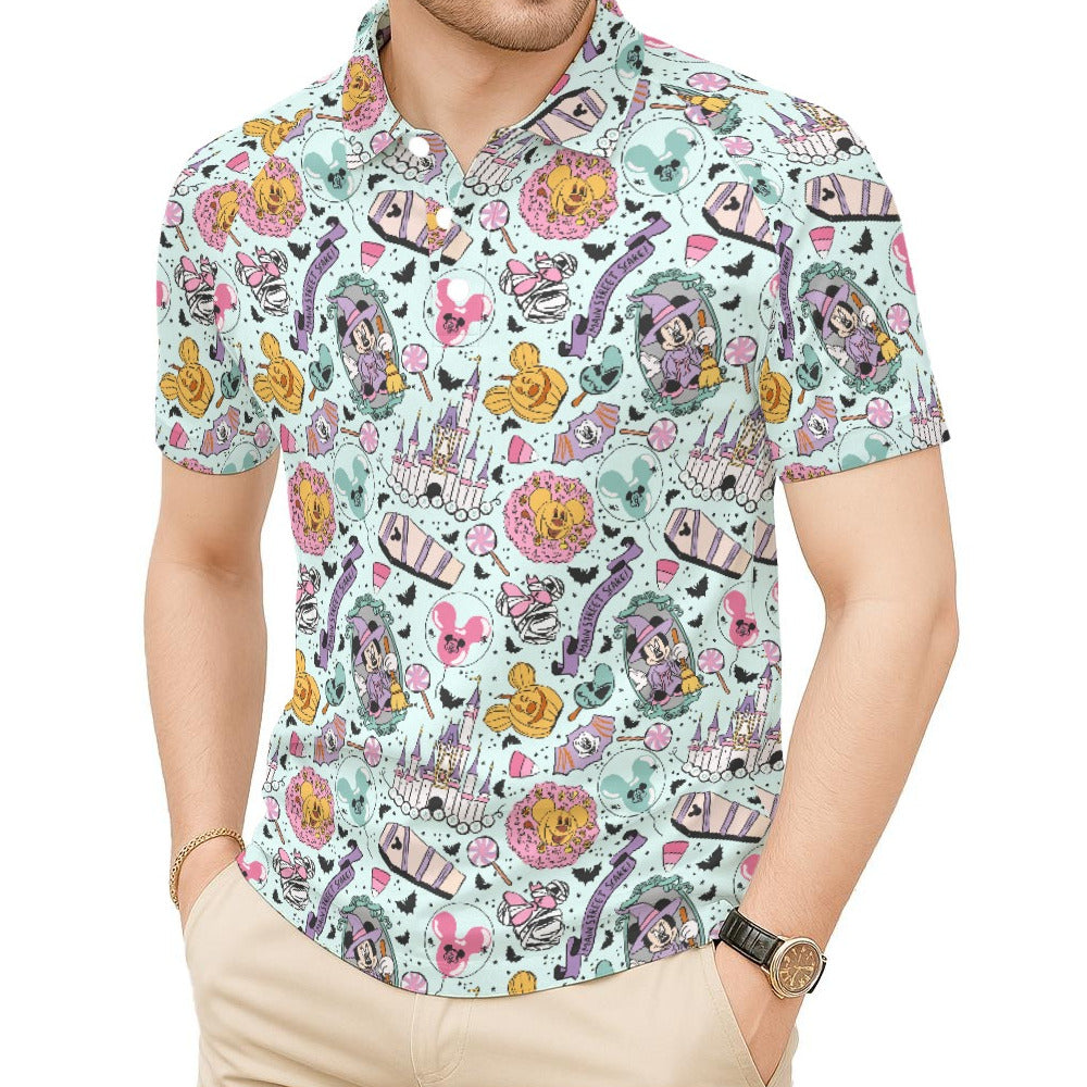 Pastel Spooky Party - Men's Polo Shirt