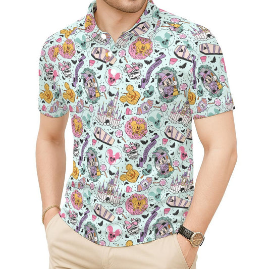 Pastel Spooky Party - Men's Polo Shirt