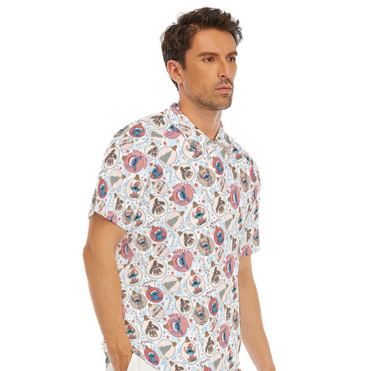 Festive Elf and Ornament Fun - Men's Polo Shirt
