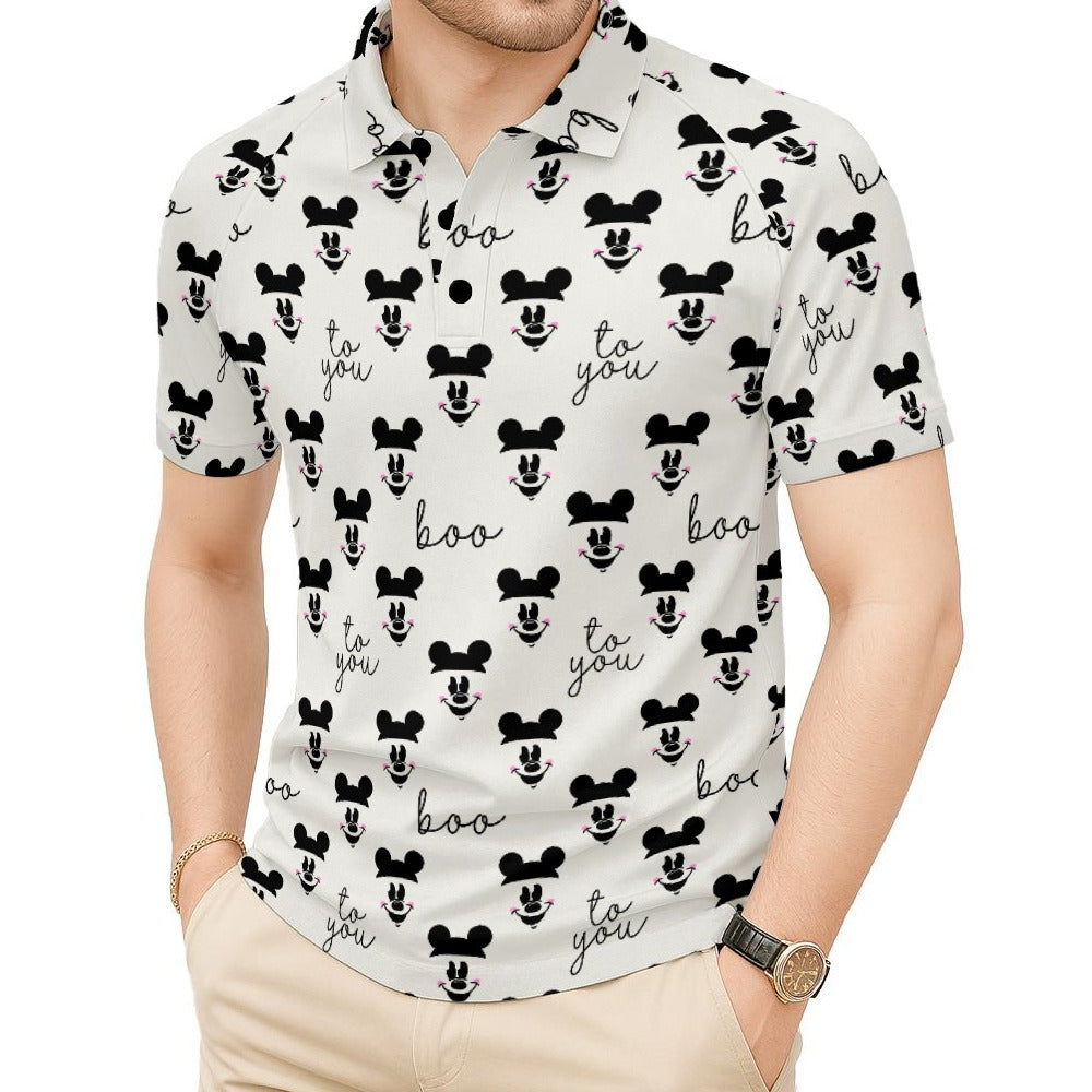 Spooky Mouse Greetings - Men's Polo Shirt