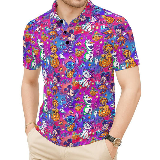 Classic Character Halloween Mashup - Men's Polo Shirt