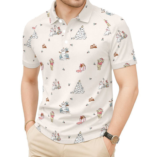 Storybook Christmas Cameo Mix - Men's Polo Shirt