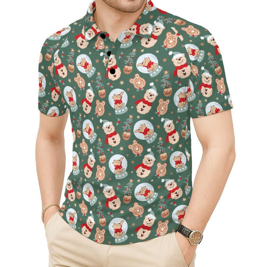 Bear's Honey Snowglobes - Men's Polo Shirt