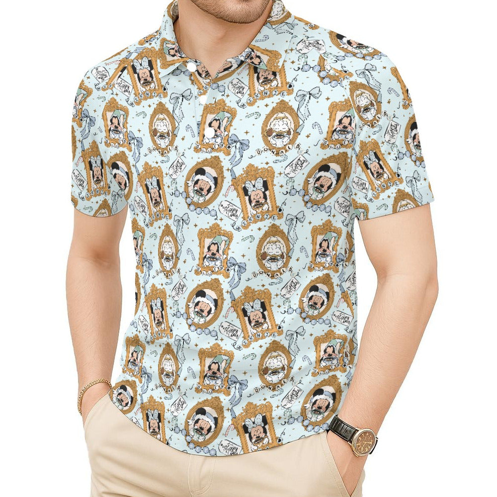 Classic Cartoon Merry Hot Coco - Men's Polo Shirt