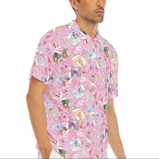 Holiday Winter Princess Christmas Snapshots - Men's Polo Shirt