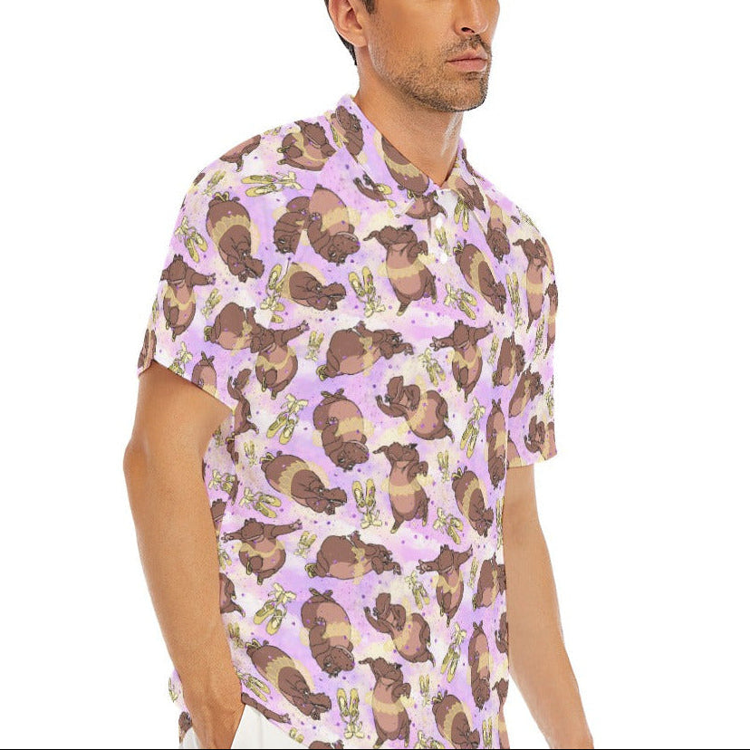 Ballerina Hippos - Men's Polo Shirt