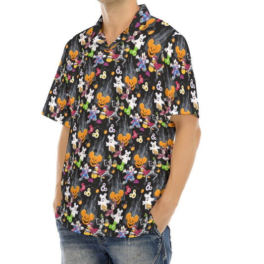 Mouse Gang Trick or Treat - Men's Hawaiian Button Up Shirt