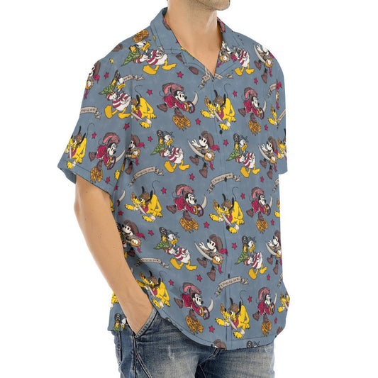 Cruise Pirate Night - Men's Hawaiian Button Up Shirt
