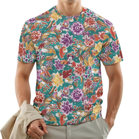 Mouse and Friends Fall Garden - Men's Short Sleeve T-Shirt