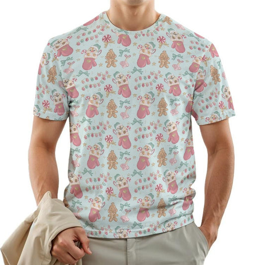 Cheeky Chipmunks Candy Cane Cheer - Men's Short Sleeve T-Shirt