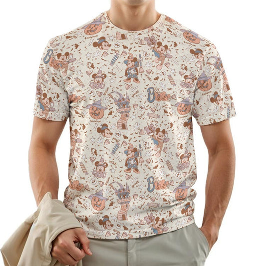Vintage Halloween Doodles - Men's Short Sleeve T-Shirt