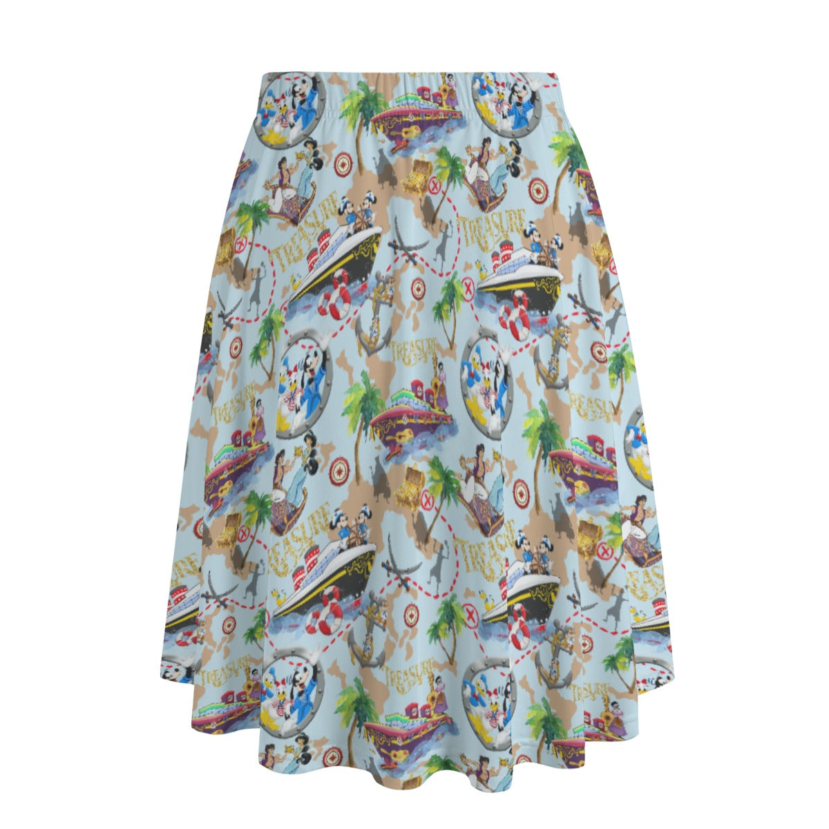 Treasure Voyage Cruise - Women's Pocket Midi Skirt