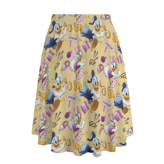 Feisty Marathon Match-Up - Women's Pocket Midi Skirt