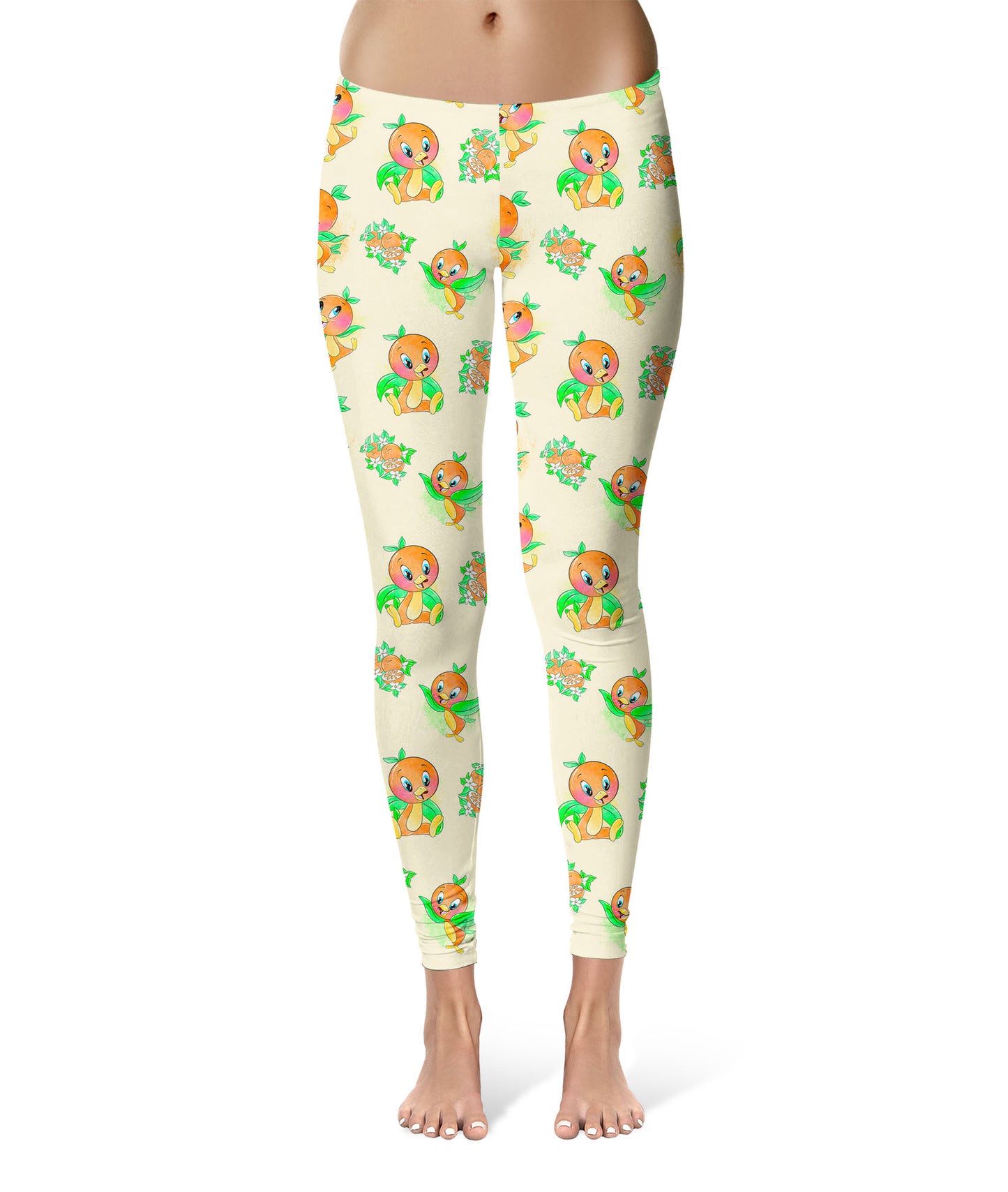 Sport Leggings - 4XL - Little Orange Bird - Full length - READY TO SHIP