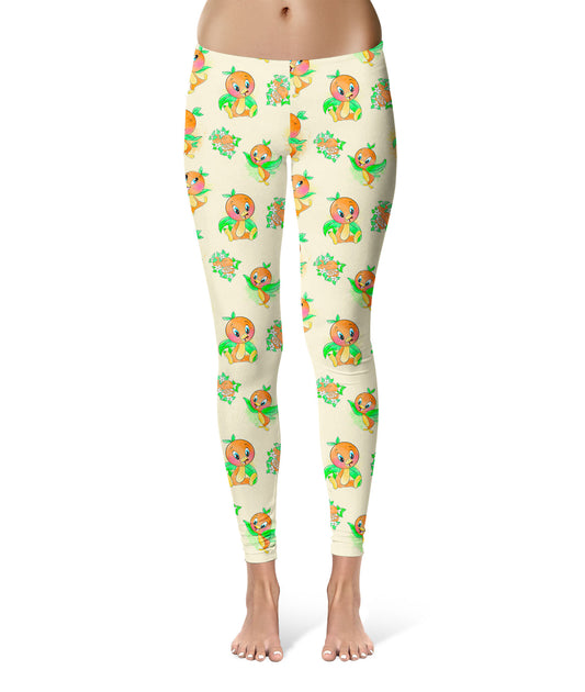 Sport Leggings - 4XL - Little Orange Bird - Full length - READY TO SHIP