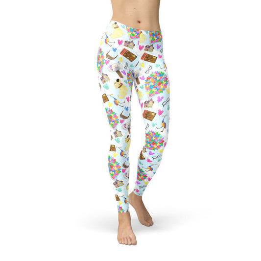 Winter Leggings - S - Pixar UP Icons - READY TO SHIP