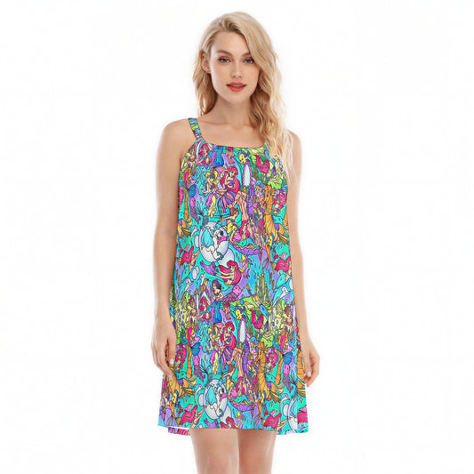 Under the Sea Storybook Scenes - Women’s Adjustable Sundress