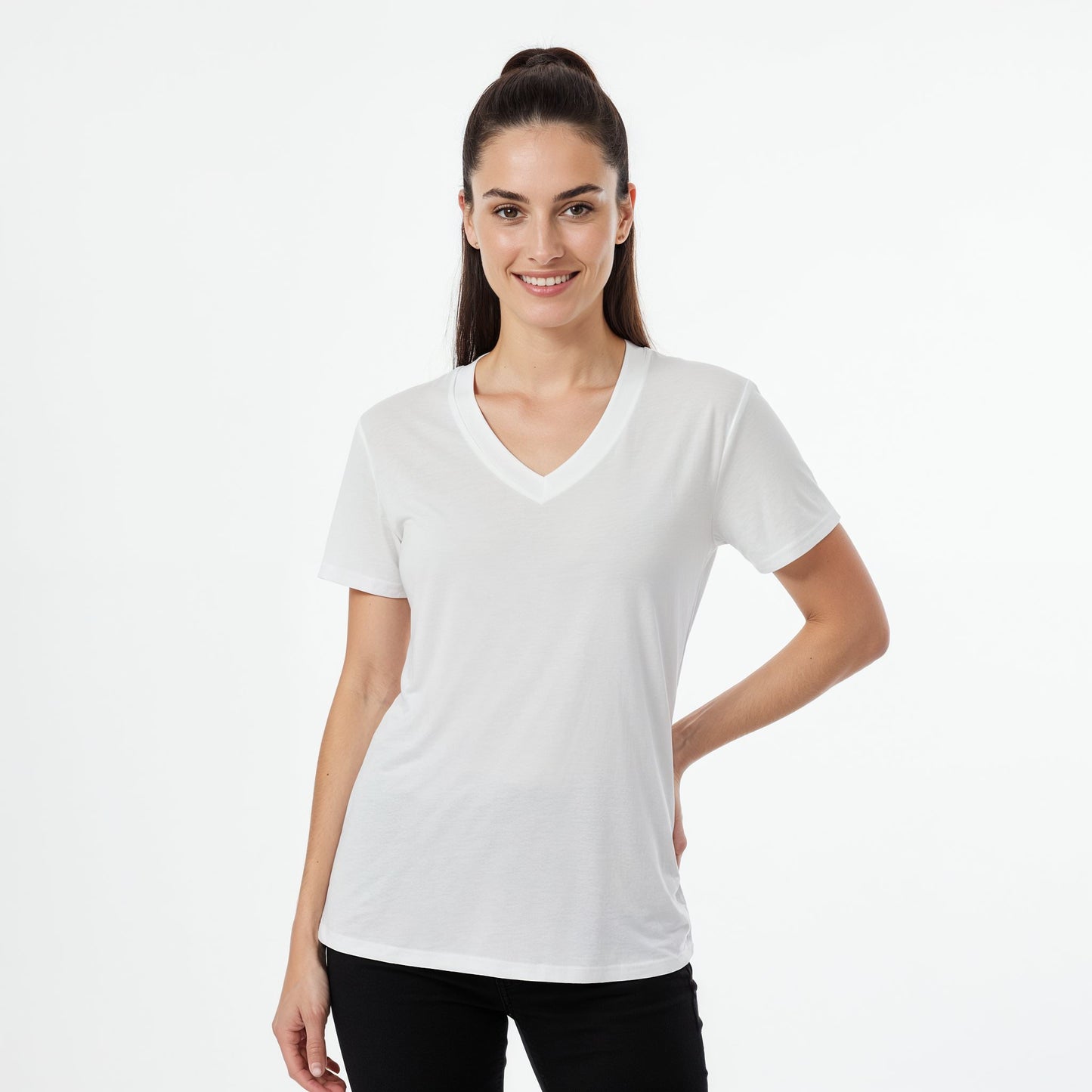 Pick Any Print from our Shop - Women's Short Sleeve V-Neck T-Shirt