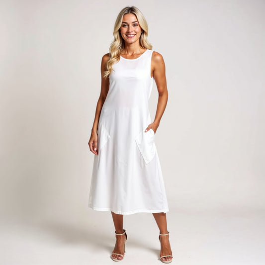 Pick Any Print from our Shop - Women’s Diagonal Pocket Midi Dress