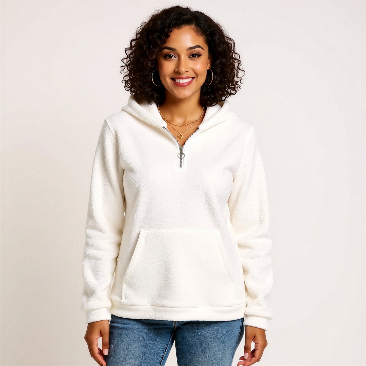 Pick Any Print from our Shop - Women's Borg Fleece Hoodie