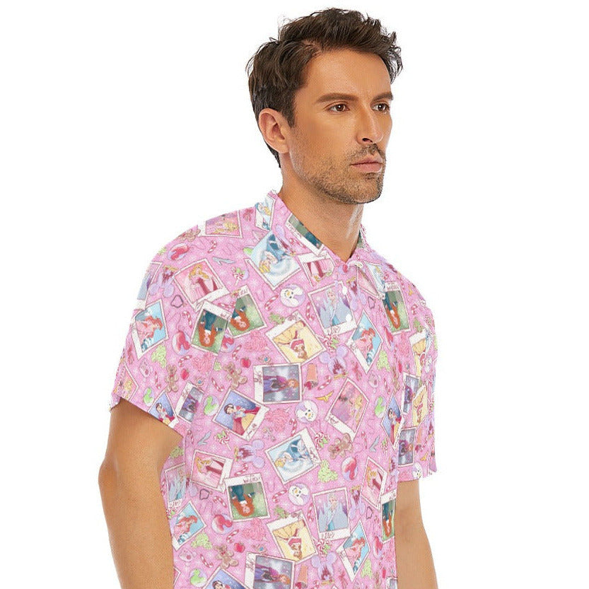 Holiday Winter Princess Christmas Snapshots - Men's Polo Shirt