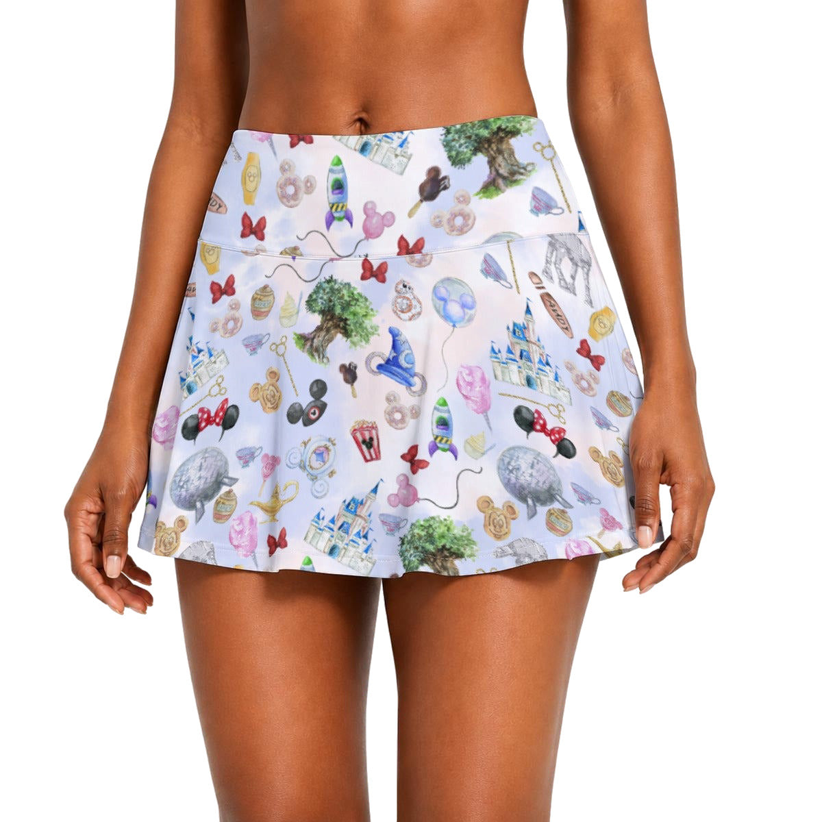 WDW Park Hopper - Women’s Athletic Skater Skort with Pockets