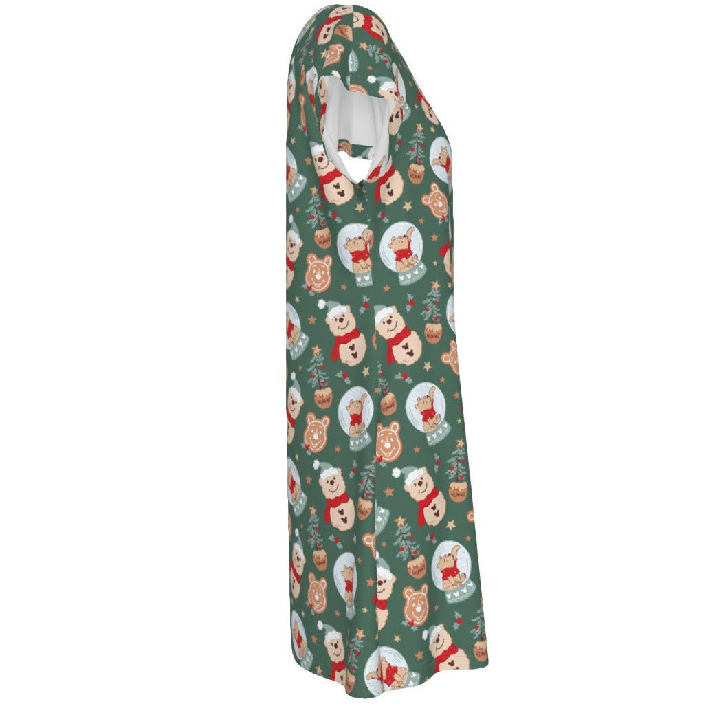 Bear's Honey Snowglobes - Women's T-Shirt Dress