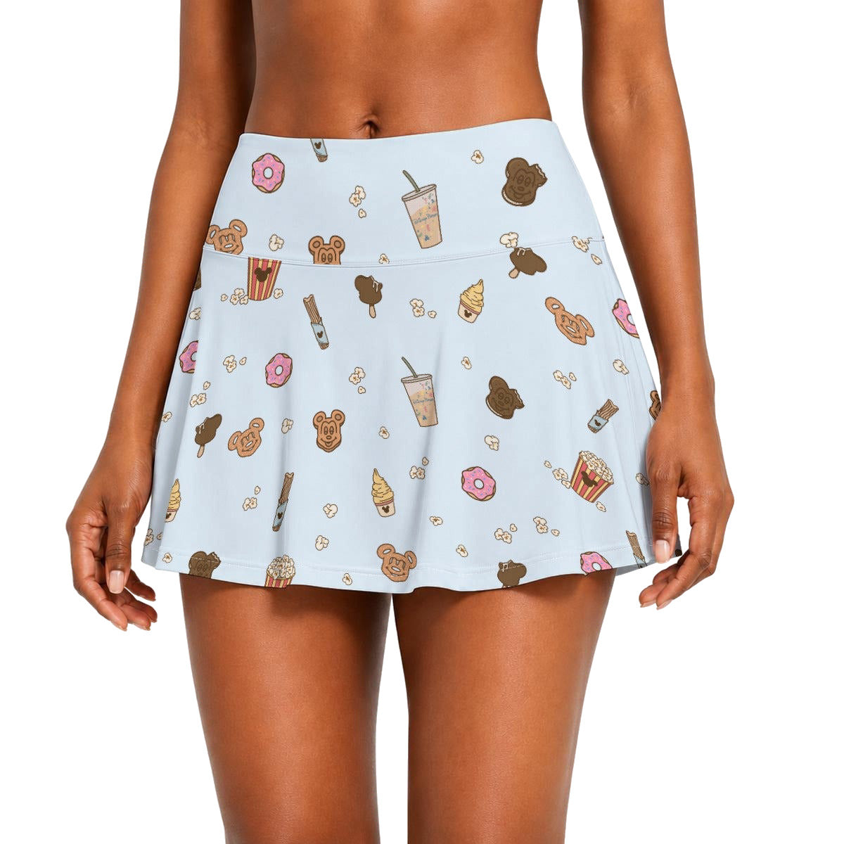 Minimal Snackcore - Women’s Athletic Skater Skort with Pockets