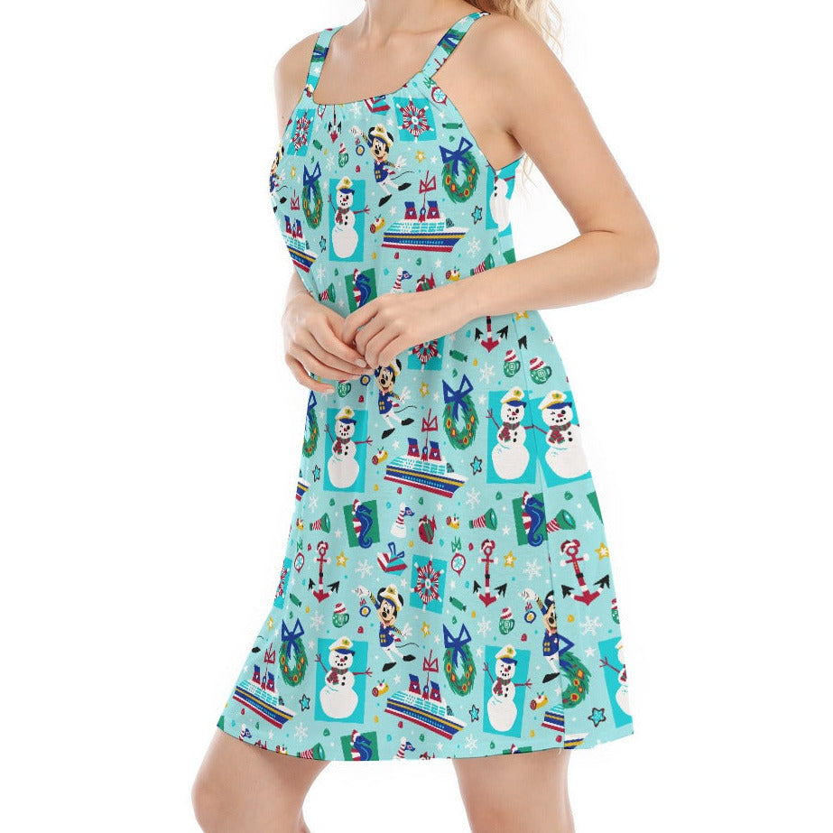 Mouse's Merry Cruise - Women’s Adjustable Sundress
