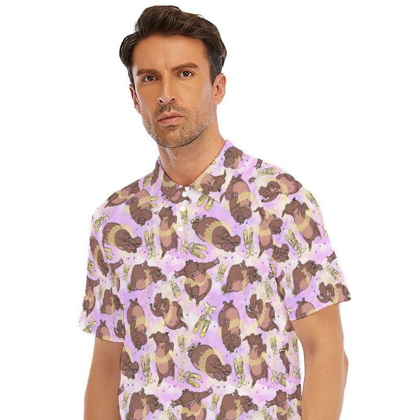 Ballerina Hippos - Men's Polo Shirt