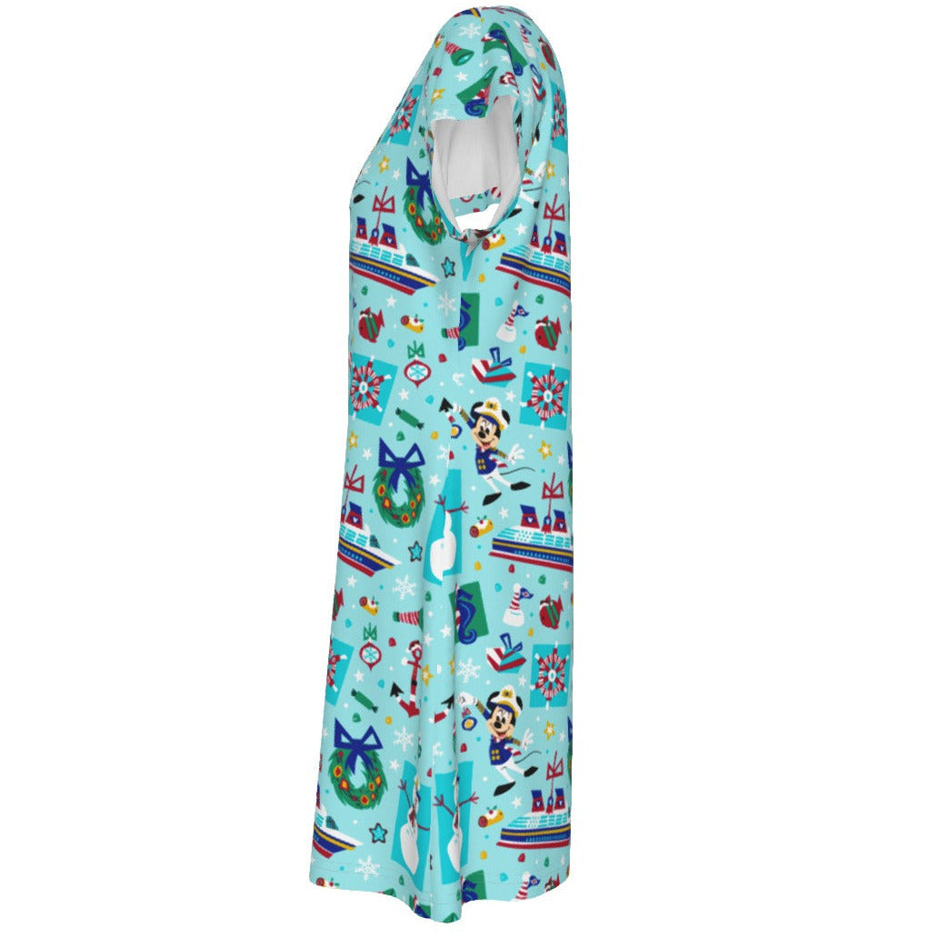 Mouse's Merry Cruise - Women's T-Shirt Dress